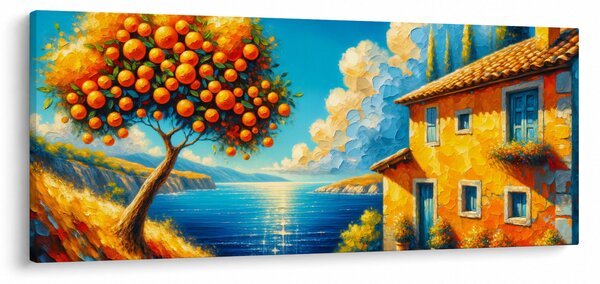 Kép - Ház narancsokkal II. (120x50 cm)