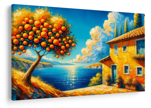 Kép - Ház narancsokkal II. (90x60 cm)