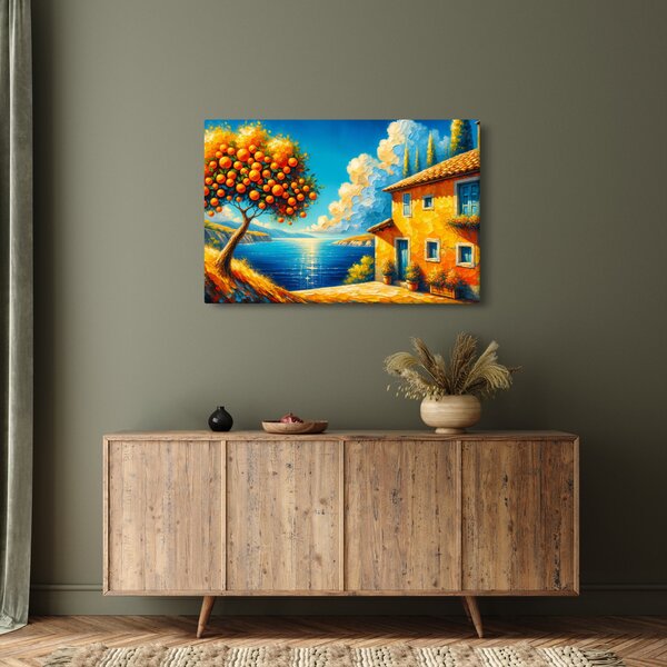 Kép - Ház narancsokkal II. (90x60 cm)