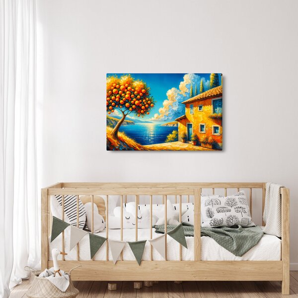Kép - Ház narancsokkal II. (90x60 cm)