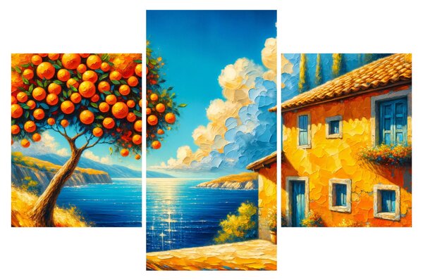 Kép - Ház narancsokkal II. (90x60 cm)