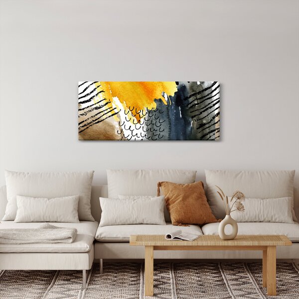Kép - Absztrakt akvarell (120x50 cm)