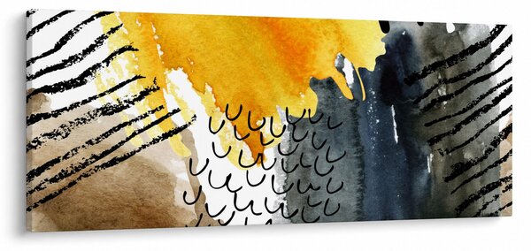 Kép - Absztrakt akvarell (120x50 cm)