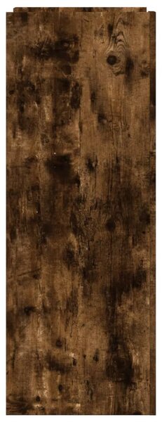 Füstös tölgy színű szerelt fa cipőszekrény 74,5 x 37,5 x 100 cm