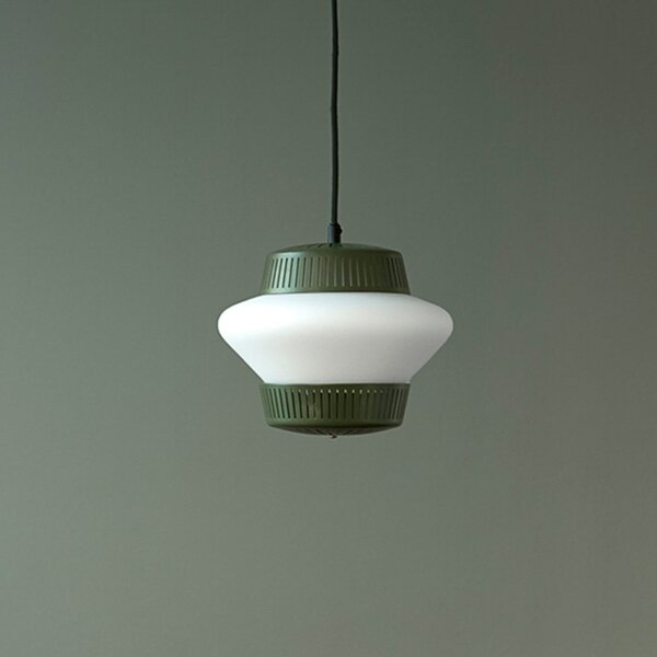 Függőlámpa Warm Nordic, Opal Arch, dimmable, Zöld, Étkező, Fém, Dizájn