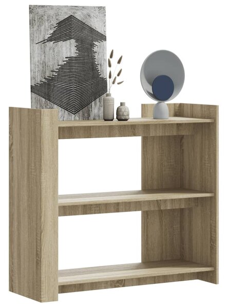 Sonoma tölgy színű szerelt fa tálalóasztal 100x35x90 cm