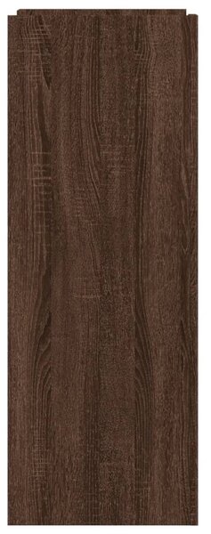 Barna tölgyszínű szerelt fa cipősszekrény 74,5 x 37,5 x 100 cm