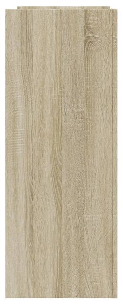 Sonoma tölgy színű szerelt fa tálalóasztal 100x35x90 cm