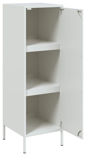 Fehér acél magasszekrény 36 x 39 x 113 cm