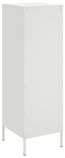Fehér acél magasszekrény 36 x 39 x 113 cm