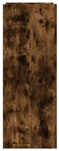 Füstös tölgy színű szerelt fa cipőszekrény 52 x 37,5 x 100 cm