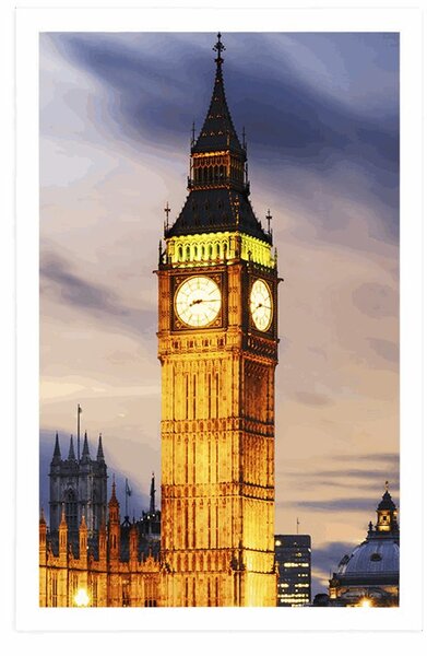 Big Ben éjszakai poszter Londonban