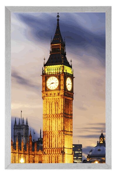 Big Ben éjszakai poszter Londonban