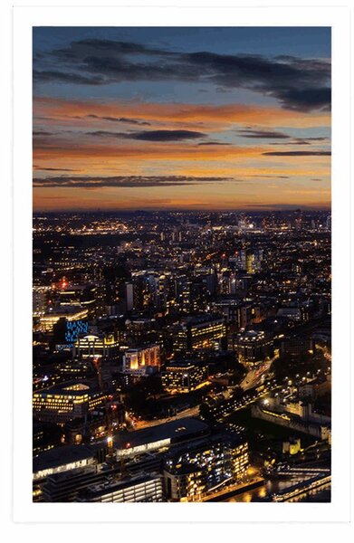 Poszter légi felvétel Londonról
