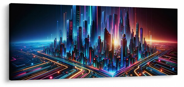 Kép - A jövő városa (120x50 cm)