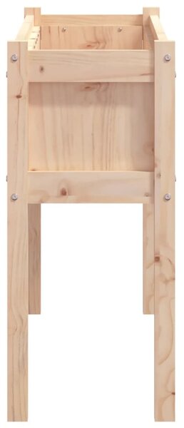 Tömör fenyőfa kerti virágláda lábakkal 110 x 31 x 70 cm