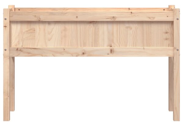 Tömör fenyőfa kerti virágláda lábakkal 110 x 31 x 70 cm