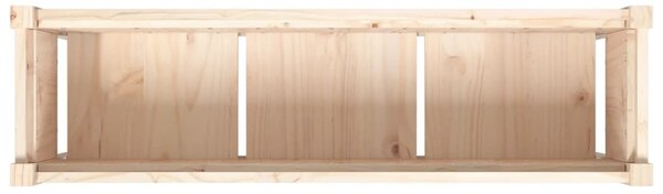 Tömör fenyőfa kerti virágláda lábakkal 110 x 31 x 70 cm