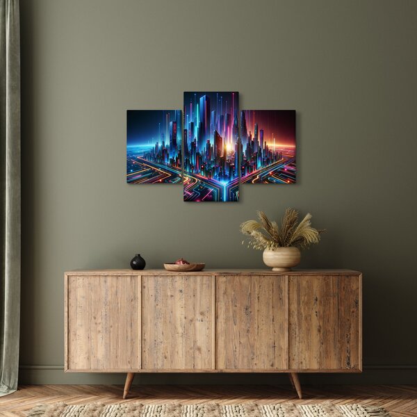Kép - A jövő városa (90x60 cm)