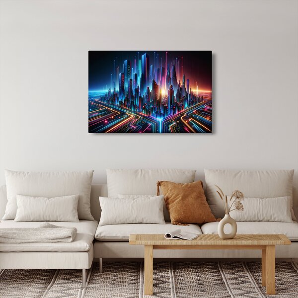 Kép - A jövő városa (90x60 cm)