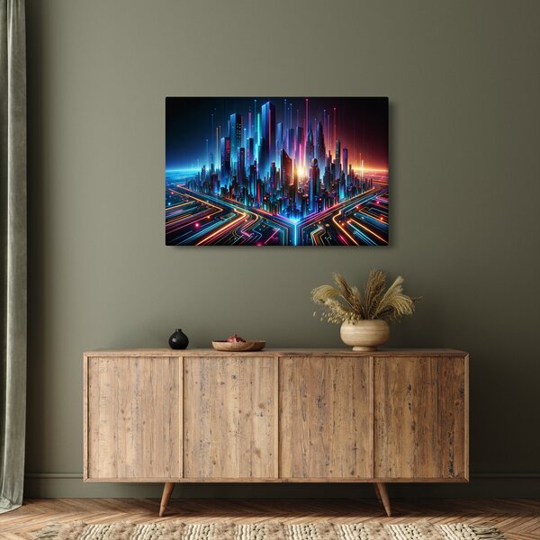Kép - A jövő városa (90x60 cm)
