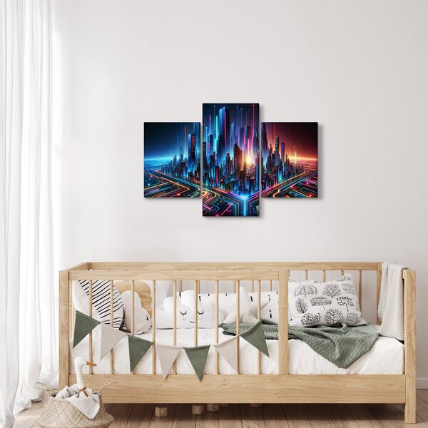 Kép - A jövő városa (90x60 cm)