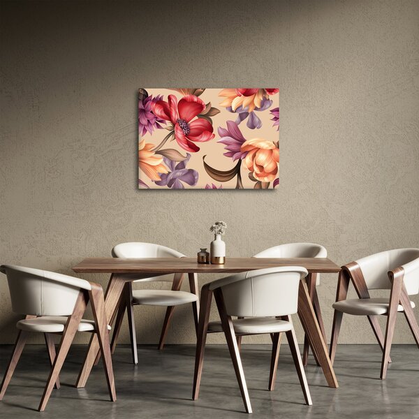 Kép - Vintage virágok (70x50 cm)