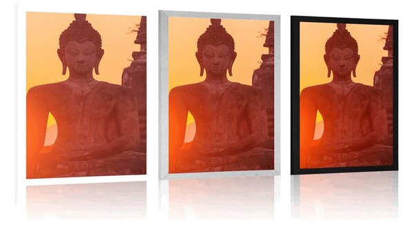 Poszter Buddha kövek közelében
