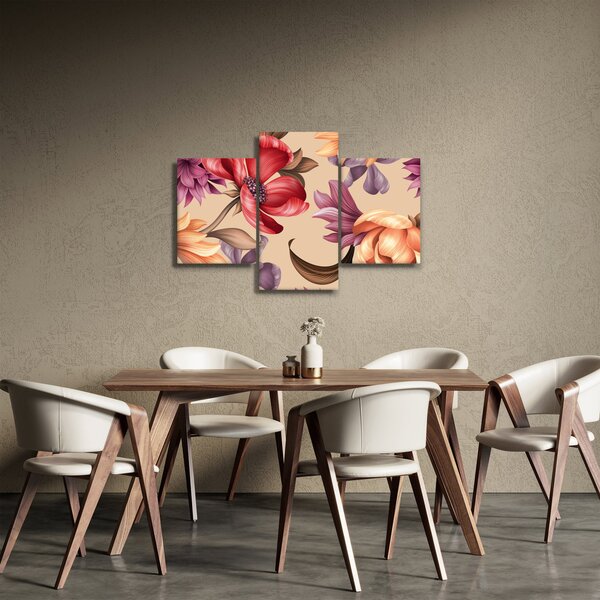 Kép - Vintage virágok (90x60 cm)