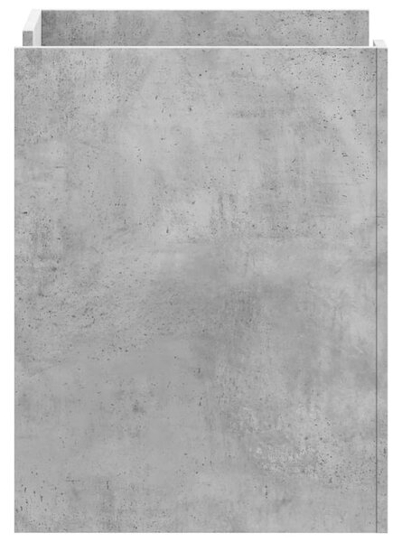 Betonszürke szerelt fa éjjeliszekrény 45 x 50 x 65 cm