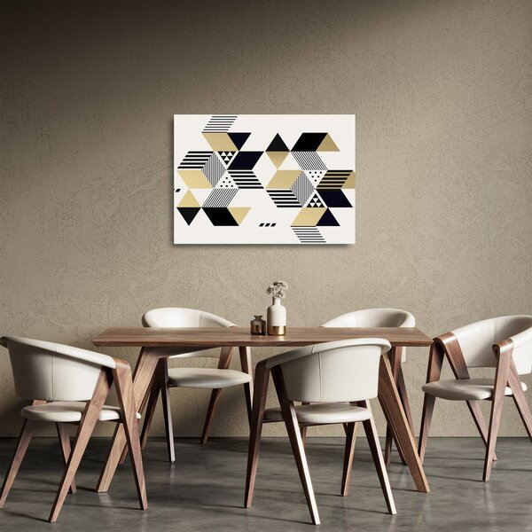 Üveg kép - Geometriai formák N⁰1 (70x50 cm)