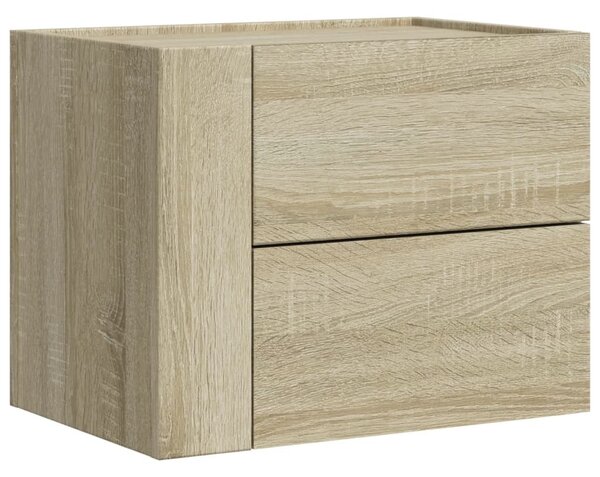 2 db sonoma tölgy színű fali éjjeliszekrény 45 x 30 x 35 cm