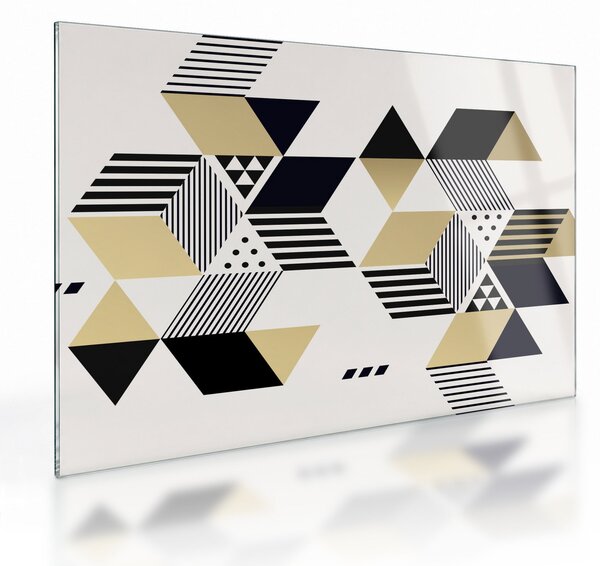 Üveg kép - Geometriai formák N⁰1 (70x50 cm)