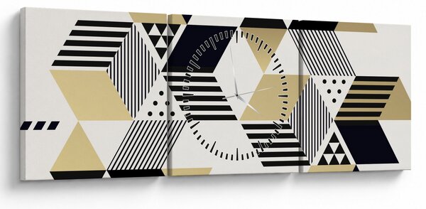 Kép - Geometriai formák N⁰1 (órával) (90x30 cm)