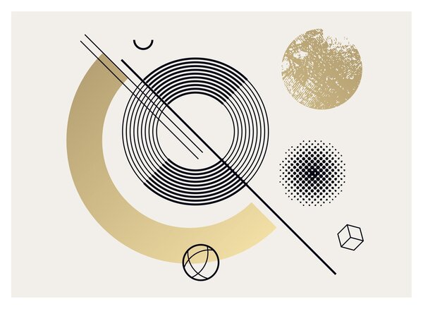 Kép - Geometriai formák N⁰2 (70x50 cm)