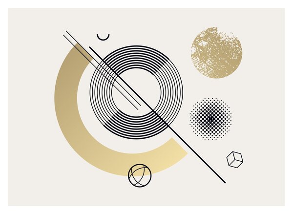 Üveg kép - Geometriai formák N⁰2 (70x50 cm)