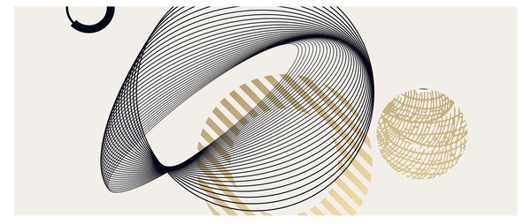 Kép - Geometriai formák N⁰3 (120x50 cm)