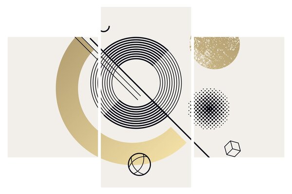 Kép - Geometriai formák N⁰2 (90x60 cm)