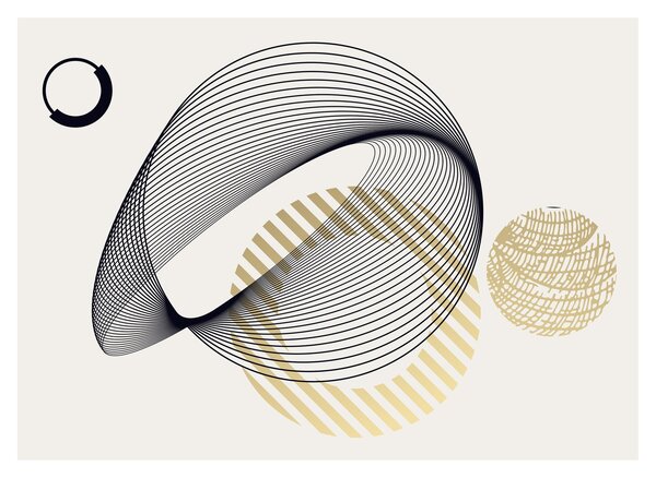 Kép - Geometriai formák N⁰3 (70x50 cm)
