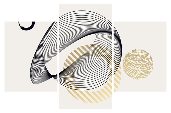 Kép - Geometriai formák N⁰3 (90x60 cm)