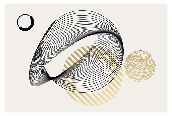 Kép - Geometriai formák N⁰3 (90x60 cm)