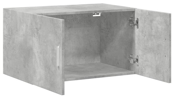 Betonszürke szerelt fa faliszekrény 70 x 42,5 x 40 cm