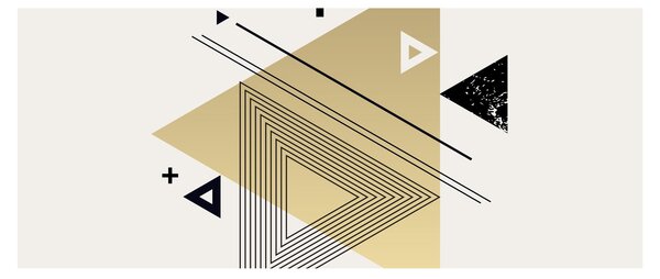 Kép - Geometriai formák N⁰4 (120x50 cm)