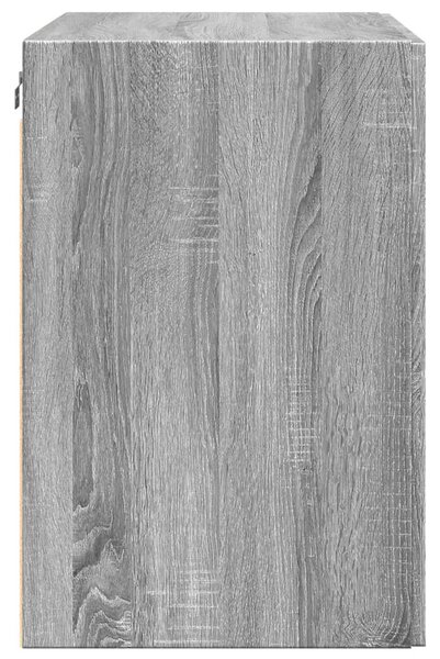 Szürke sonoma színű szerelt fa faliszekrény 80 x 42,5 x 64 cm