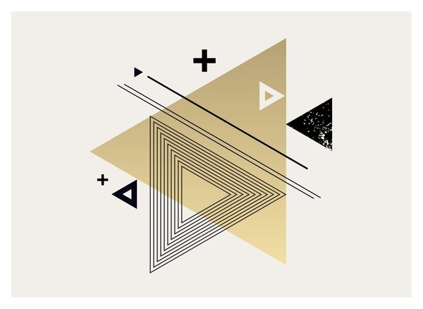 Üveg kép - Geometriai formák N⁰4 (70x50 cm)