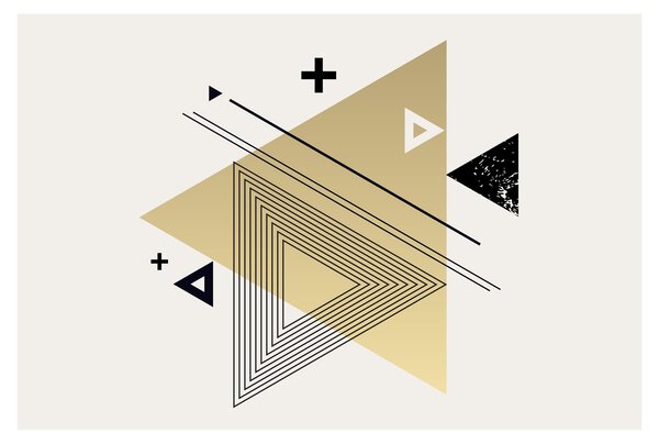Kép - Geometriai formák N⁰4 (90x60 cm)