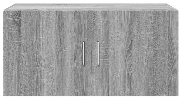 Szürke sonoma színű szerelt fa faliszekrény 80 x 42,5 x 40 cm