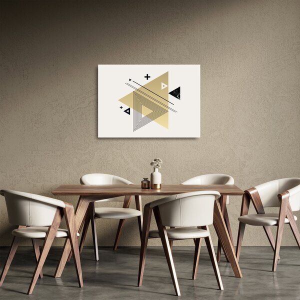 Üveg kép - Geometriai formák N⁰4 (70x50 cm)