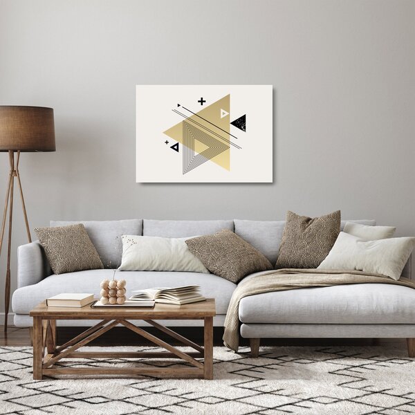Üveg kép - Geometriai formák N⁰4 (70x50 cm)
