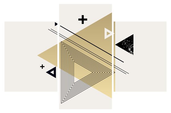 Kép - Geometriai formák N⁰4 (90x60 cm)